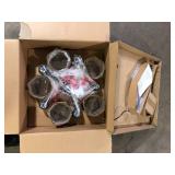 Hampton Bay Castleford 5-Light Oil Rubbed Bronze Transitional Classic Chandelier for Dining Areas with No Bulbs Included Customer Returns See Pictures