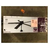 Home Decorators Collection Merwry 52 in. Integrated LED Indoor Matte Black Ceiling Fan with Light Kit and Remote Control Customer Returns See Pictures