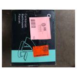 androme 4 in. Centerset Double Handle Low Arc Bathroom Faucet with Pop-up Drain Included in Matte Black Customer Returns  See Pictures