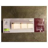 Home Decorators Collection Alberson Collection 3-Light Brushed Nickel LED Vanity Light with Frosted Acrylic Shade  Customer Returns  See Pictures