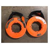 Lot of 75 ft. High Flex Polyester Fish Tape Customer Returns  See Pictures