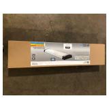 Commercial Electric Moroccan 48 in. x 10 in. Dark Bronze CCT Selectable LED Flush Mount Ceiling Light 4000 Dimmable Lumens    Customer Returns  See Pictures