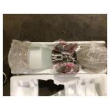 Hampton Bay Riverbrook 1-Light Brushed Nickel Mini Pendant with Frosted White Glass Shade (3-Pack) Customer Returns  See Pictures