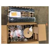 Commercial Electric High Velocity 6 ft. Indoor/Outdoor Matte Black Ceiling Fan with Wall Control Included  Customer Returns  See Pictures