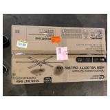 Commercial Electric High Velocity 6 ft. Indoor/Outdoor Matte Black Ceiling Fan with Wall Control Included  Customer Returns  See Pictures