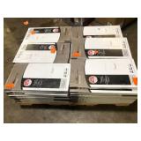 52 Boxes of TrafficMaster White Petrified Wood 4 MIL x 12 in. W x 24 in. L Peel and Stick Waterproof Vinyl Tile Flooring (20 sqft/case) Customer Returns  See Pictures