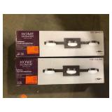 Lot of Home Decorators Collection Montrose 23.75 in. 3-Light Contemporary Bronze Dimmable Bathroom Vanity Light with Etched Glass Shade Customer Returns  See Pictures