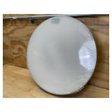 Lakeshore Smart 13 in. LED Color Changing Flush Mount Matte Black Hampton Bay