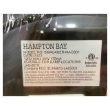 Lakeshore Smart 13 in. LED Color Changing Flush Mount Matte Black Hampton Bay