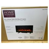 Home Decorators Collection 42 in. Wall Mount Electric Fireplace (Retails for $199)