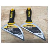 Lot of 2 - DEWALT 6" Stainless Steel Clipped Knife with Soft Grip Handle Model # DXTT 2-201