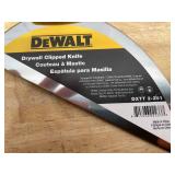 Lot of 2 - DEWALT 6" Stainless Steel Clipped Knife with Soft Grip Handle Model # DXTT 2-201