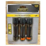 Defiant 3-Pack 100 Lumen LED Flashlights