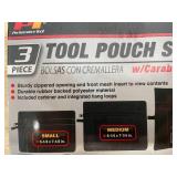 Lot of 3 - Tool Pouch Sets with Carabiner