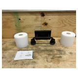 GENERATION LIGHTING- Canfield 14.25 in. 2-Light Burnt Sienna Minimalist Modern Wall Bathroom Vanity Light with Etched White Glass Shades