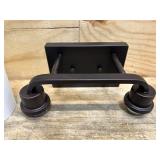 GENERATION LIGHTING- Canfield 14.25 in. 2-Light Burnt Sienna Minimalist Modern Wall Bathroom Vanity Light with Etched White Glass Shades