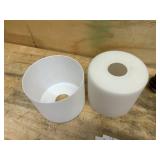 GENERATION LIGHTING- Canfield 14.25 in. 2-Light Burnt Sienna Minimalist Modern Wall Bathroom Vanity Light with Etched White Glass Shades