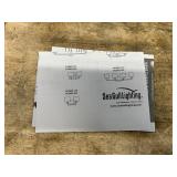 GENERATION LIGHTING- Canfield 14.25 in. 2-Light Burnt Sienna Minimalist Modern Wall Bathroom Vanity Light with Etched White Glass Shades