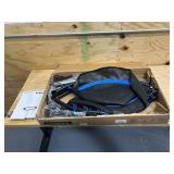 SONGMICS 40 Inches Mini Fitness Trampoline, Fitness Rebounder with Adjustable Handrail, Foldable Trampoline for At-Home Workout