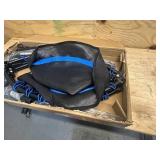 SONGMICS 40 Inches Mini Fitness Trampoline, Fitness Rebounder with Adjustable Handrail, Foldable Trampoline for At-Home Workout