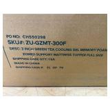 Zinus 3" Green Tea Cooling Gel Memory Foam Zoned Support Mattress Topper Full Size 04232518.34