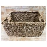 Lot of Woven Baskets and One Wicker Basket
