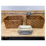Lot of 3 - Baskets