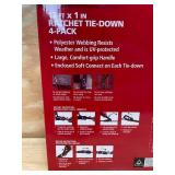 12ft X 1 in Ratchet Tie-Down 4-Pack Husky - 0521251.21