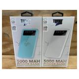 Lot of 2 - Portable Charger 500 MAH Power Bank TRENDZONE®
