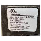 Ridgid 14 Gal. 6.0-Peak HP NXT Wet Dry Vac with Attachments Model # HD14000