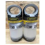 Defiant Lot of 2-  300 Lumens Handy Lanterns in Grey