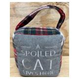 Deluxe Kitty Litter Scooper and "A spoiled cat lives here" Decoration