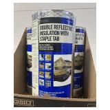 EVERBILT Lot of 65 Rolls of- 16 in. x 25 ft. Double Reflective Insulation Radiant Barrier Staple Tab