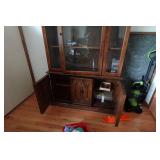 Lighted Wood Hutch