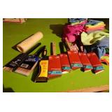 Paint Brushes, Command Strips and Microfiber Rags