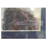 Framed Dale Earnhardt Print with 2 Calendars