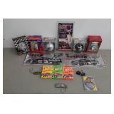 Assorted Dale Earnhardt Collectibles - Ornaments, Keychains, License Plates