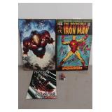 *3* Iron Man Signs and Paper Weight