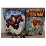 *3* Iron Man Signs and Paper Weight