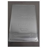 John Deere Raised Metal Parking Sign