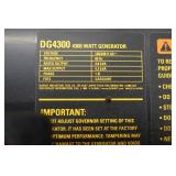 DeWalt 4300 Watt Gas Generator DG4300