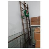 *2* Wood Ladders with Holiday Décor