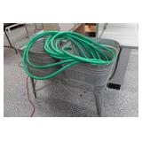 Galvanized Rain Barrel with Stand and Hose