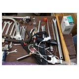 Assorted Hardware - Craftsman Wrenches, Saw, Screws, Duster