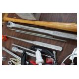 Assorted Hardware - Craftsman Wrenches, Saw, Screws, Duster