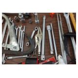 Assorted Hardware - Craftsman Wrenches, Saw, Screws, Duster
