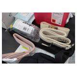 Assorted Medical - Safety Belts, Needle Container, Bathing Cloths
