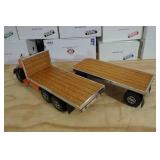 Smith Miller Smitty Toys Flatbed Truck & Trailer Quality Metal Replica