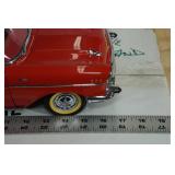 Danbury Mint 1957 Chevy Bel Air Convertible 1:12 Scale Die Cast with Stand