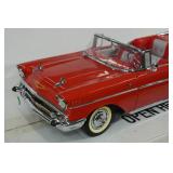 Danbury Mint 1957 Chevy Bel Air Convertible 1:12 Scale Die Cast with Stand